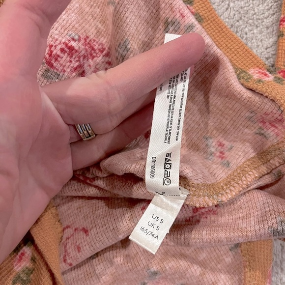 Dylan Thermal Printed Bodysuit Free People Color: Tan Combo - Picture 4 of 6